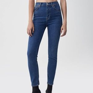 RE/DONE Ultra Stretch High Rise Ankle Crop 28